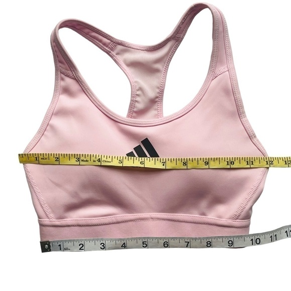 Adidas don’t rest alphaskin padded sports bra mesh racerback pastel pink size XS - Picture 14 of 15